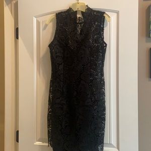 Short black lace dress, To The Max